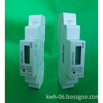 Best-seller Single phase two wire one module smallest smart din rail power meter with Modbus or Metering Bus